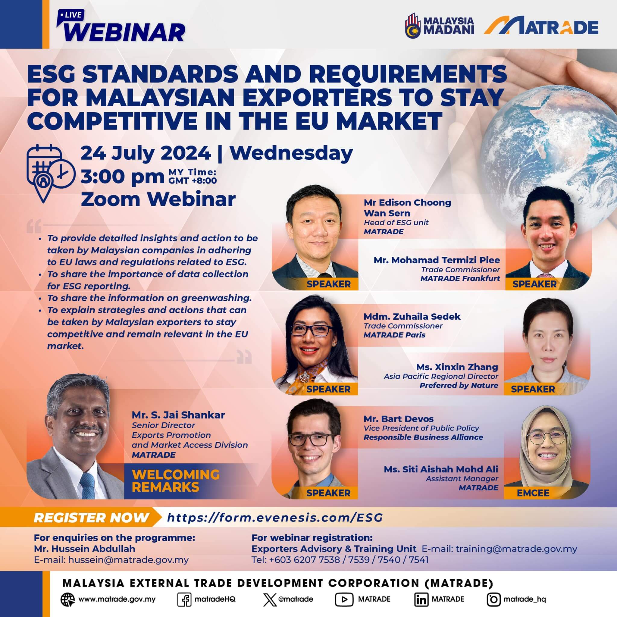 Webinar: ESG Standards for Malaysian Exporters