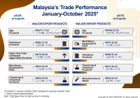 Malaysia's Trade Performance by Products for January to October 2025